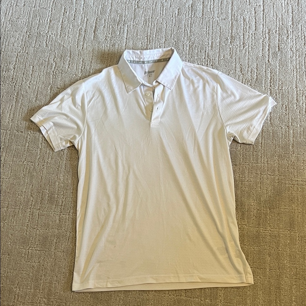 Prince Classic White Tennis Polo Shirt